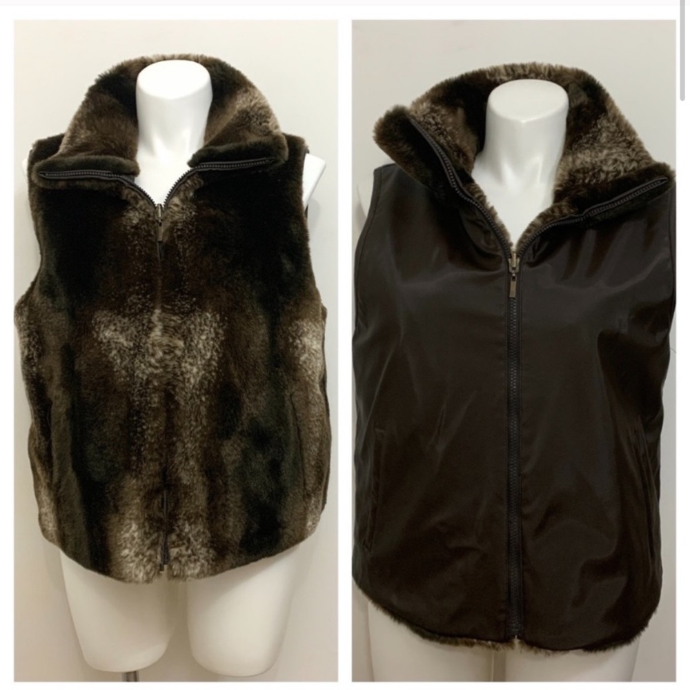 Faux Fur Vest by East 5th is like new. Size xlarge